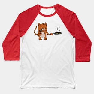 a cat cooking some food Baseball T-Shirt